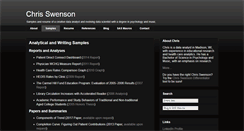 Desktop Screenshot of cswenson.com